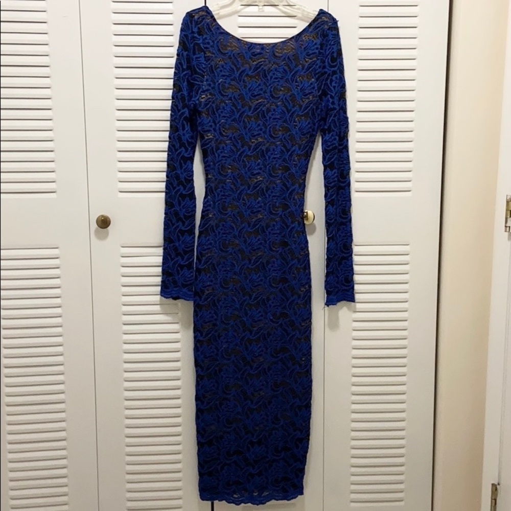 Royal Blue Lace Dress